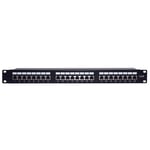 Panel de parcheo 24 puertos STP Cat6, 1U, 19" LP-PP-630