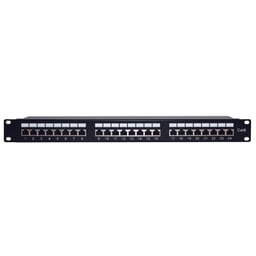 Panel de parcheo 24 puertos STP Cat6, 1U, 19" LP-PP-630