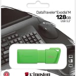 Memoria USB 128GB Kingston KC-U2L128-7LG Datatraveler Exodia M, USB 3.2, Color Verde