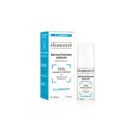 Sérum Iluminador Elementre 840248 con 15% Vitamin C/Ilumina Tu Piel y Reduce las Manchas Oscuras/Para Uso Diario/de 30 ml