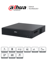 NVR 64 Canales Dahua DHI-NVR5864-16P-EI IP4K 16 Puertos POE/RAID0/1/5/6/10/384 MBPS/ IA Por Grabador: Deteccion y Reconocimiento de Rostros