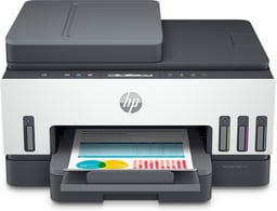 Multifuncional HP Smart Tank 750 / PPM 15 Negro / 9 Color USB / Wifi / Red / Duplex / Fax / Bluetooth / Inyección De Tinta Térmica / 6UU47A#AKY
