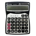 Calculadora Nextep 12 Digitos Pantalla Grande Escritorio Cubierta Metalica Bateria/ Solar NE-192