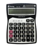 Calculadora Nextep 12 Digitos Pantalla Grande Escritorio Cubierta Metalica Bateria/ Solar NE-192