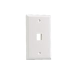 Placa de pared vertical 1 puerto Panduit NK1FNIW blanco mate