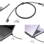 Candado de llave para laptop Lenovo 57Y4303, 1.52 metros, color negro