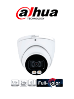 Camara Domo Dahua HDW1509T-A-LED Full Color De 5MP/ Lente 3.6 MM/ Microfono Integrado/ Leds para 40M/ Starlight/ IP67