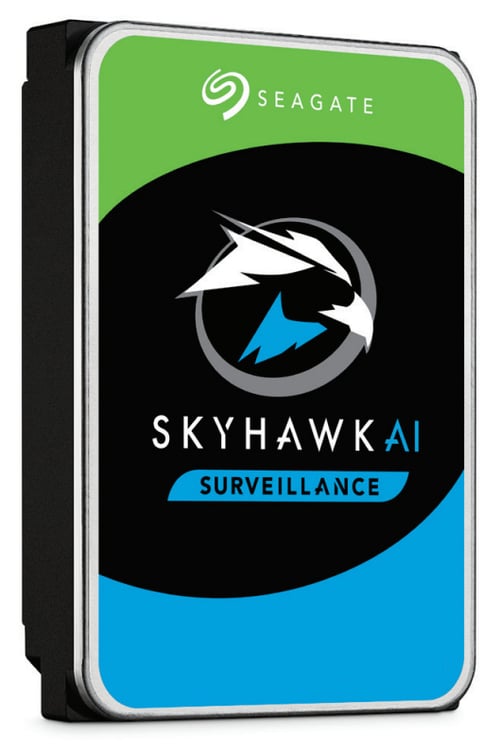 Disco Duro Interno 12TB Seagate Skyhawk ST12000VE001 3.5" SATA III 6 GBIT/S 7200RPM 256MB Videovigilancia AI 24X7 NVR 1-16 Bahias 1-64 Cam