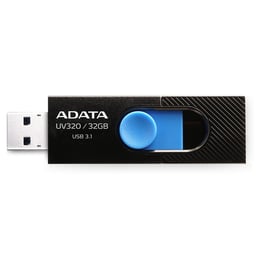 Memoria Usb Adata UV320 32GB USB 3.2 Retráctil Color Negro Azul