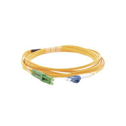 Jumper de Fibra Optica Monomodo 9/125 LC/UPC-LC/APC Linkedpro Color Amarillo, OFNR (Riser), 2.0 MM, Duplex, 3 Metros, LP-FO-LCU-LCA-03
