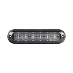 Luz Auxiliar Ultra Brillante IP67 de 6 Leds Epcom XLT1835R Color Rojo, Con Mica Transparente y Bisel Negro