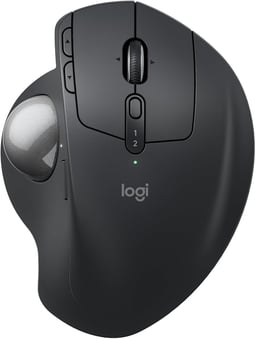 Mouse Inalámbrico LOGITECH MX ERGO S 2048DPI/8 Botones/6 Botones Personalizables/Color Negro/910-007261