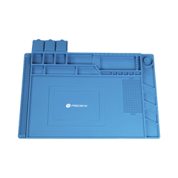 Tapete de Silicona Precision PST-S03-001/45X30CM/Resistente al Calor Con Areas Magneticas y de Almacenamiento de Componentes/Ideal Para la Reparacion de Equipos y Tarjetas Electronicas