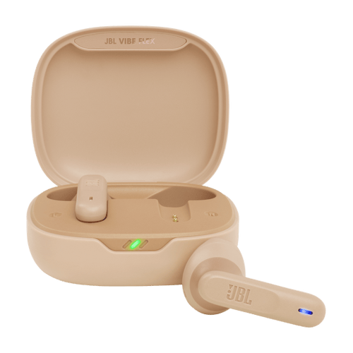 Audifonos Inalambricos JBL VIBE FLEX BEIGE Bluetooth, Con Estuche de Carga