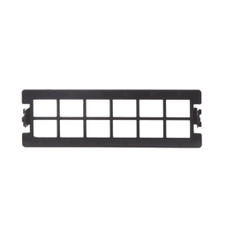Placa Acopladora Vacia Para Distribuidor de Fibra Optica Linkedpro LP-FO-D12 12 Acopladores/SC Simplex/12 Acopladores/LC Duplex/Color Negro