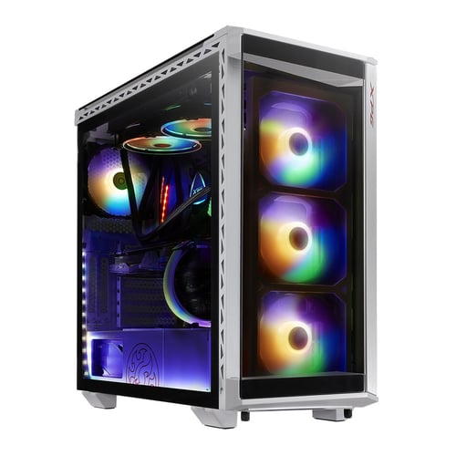 Gabinete Gamer XPG BATTLECRUISER-WHCWW, Ventana LED RGB / Midi-Tower / ATX / EATX / Micro-ATX / Mini-ITX / USB 3.2 / Sin Fuente / Color Blanco