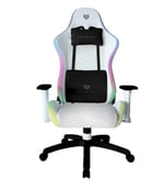 Silla Gamer Balam Rush BR-935920 Lightning Frost RGB LED, color blanco, 120kg, ajuste 2D vinipiel, ajustable 180°.