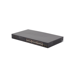 Switch POE Planet GSW-2620VHP 24 Puertos POE+ 10/100/1000MBPS + 2 Puertos SFP, 52 GBIT/S, 8000 Entradas