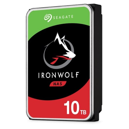 Disco Duro Interno 10TB Seagate IronWolf ST10000VN000 3.5" SATA III 6GBIT/S 7200RPM 256MB, 1-8 Bahias Para NAS