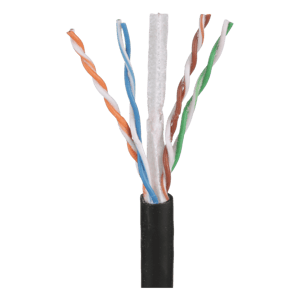 Bobina de Cable UTP Panduit PUO6C2204BL-CEG de 4 Pares OSP/Planta Externa/CAT6 de Rango Extendido/22AWG/305M/Negro