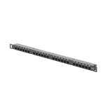 Panel de Parcheo de Impacto (110 ) Sin Blindaje de 24 Puertos CAT6A Linkedpro LP-PP-CU-6A-24P Con Barra Para Organizar Cable