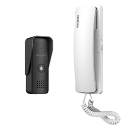 Kit De Audioportero Analógico Hikvision DS-KIS103 / US / 2 Hilos / Apertura De 2 Puertas / Diferentes Tonos Y Volumenes De Timbre / IP55