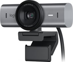Webcam Logitech MX Brio Pro 700 UHD 4K, USB-C, Microfono Dual, Color Gris, 960-001548