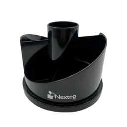 Organizador De Escritorio Nextep NE-624M De Plastico / Con 7 Secciones / Giratorio / Mediano / Negro