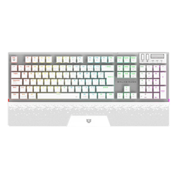 Teclado Inalámbrico Mecánico GAMER BALAM RUSH DOMINATE EXPERT GK979I LED RGB/OUTEMU RED/Español/Color Blanco/BR-940399