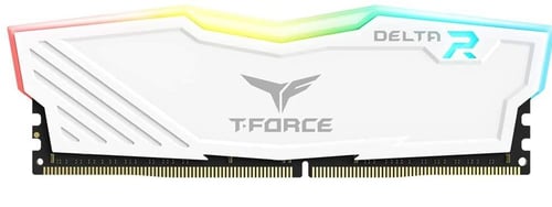 Memoria DDR4 8GB 3200MHZ TeamGroup T-Force Delta TF4D48G3200HC16F01 RGB, Color Blanco, CL16, 1.35 V, XMP