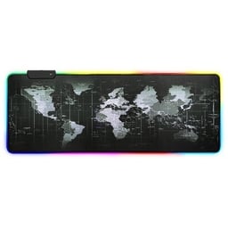Mousepad Gamer Generico Planisferio Iluminado 79.2 X 30CM, 651329