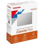 Disco Duro Duro Externo USB 3.0 1TB Toshiba Canvio Flex Plata 2.5", HDTX110XSCAA
