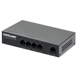 Switch POE+ Gigabit Intellinet 561792 5 Puertos/No Administrable/Pto 40W/Compatible Con IEEE 802.3AT/AF//Color Negro