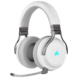 Diadema Audifono con Microfono Inalambrico 7.1 Gamer Corsair Virtuoso RGB Wireless, Blanco, USB/ 3.5MM, CA-9011186-NA