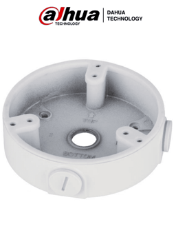 Caja de Conexiones Dahua DH-PFA137 Compatible con Series/T3A/HDW8/HDW7/HDBW4/SD22/D3A/HDBW6/Hasta 1KG/para Cámaras Mini Domo/Con Anclaje en 3 Puntos/Blanco