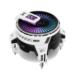 Disipador Alseyes W90C-INTEL-W Para CPU / Solo Intel / 102.3X100X90.3MM / 500-2600RPM / ARGB / Blanco / AS.01.08.0017