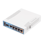 Access Point Mikrotik RB962UIGS-5HACT2HNT, HAP AC 5 Puertos Gigabit Ethernet/ 1 Puerto SFP/ 1 USB/ WIFI Doble Banda 3X3 802.11AC/ Hasta 1W de Potencia