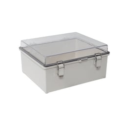 precision gabinete de plástico para exteriores, 19 x 290cm, gris