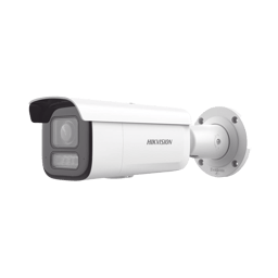 Camara Bala IP Hikvision DS-2CD2683G2-LIZS2U 8MPX/Lente Mot. 2.8 A 12 MM/60 MTS Luz Blanca + 60 MTS IR/Acusense/Exterior IP67/IK10/WDR 120DB/POE+/ONVIF/Alarmas I/O/Micro SD/Dual Light + 2 Microfonos/Metal
