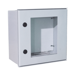 Gabinete De Poliester Precision PST-3040-20PT/ IP65/ Puerta Transparente/ Uso En Intemperie (300 X 400 X 200 MM) Con Placa Trasera Interior