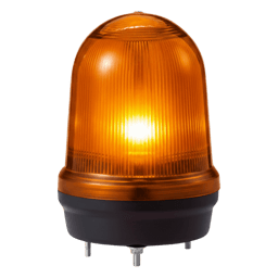 Estrobo LED con Patrones Fijo-Intermitente Qlight MFL125 Color Ámbar/Estroboscópico y Simulación Rotatorio/de 12-24VCD/MFL125-012024-A