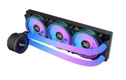 Enfriamiento Liquido Xzeal XZCO414B/360MM/3 Fan X120MM/Mangueras ARGB/3 Pines + PWM 4 Pines/Seguro para Intel/AMD/Color Negro