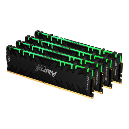 Memoria DDR4 32GB 3200MHZ (4X8GB) Kingston Renegade Black RGB CL16/ NON-ECC/ XMP, KF432C16RBAK4/32