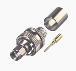 Conector SMA Macho Inverso de Anillo Plegable para Cables 9913, LMR-400, RG-8/U,CNT-400, RP-3000-I
