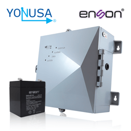 Kit Energizador Yonusa EY NG 12000 1 + BT412 de 12,000 Volts/2500M Lineales/Incluye Batería ENS BT412/Salida a Sirena/para Cercas Electrificadas
