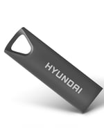 Memoria USB 2.0 16GB Hyundai, Color Gris, U2BK/16GASG