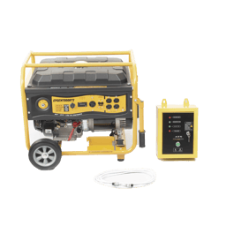 Generador a Gasolina Epcom PowerLine EPGEN7000ATS Planta de Emergencia/con Encendido Automático/6.5KW/220VAC/2 Fases/Jaula con Ruedas para Fácil Traslado