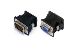 Adaptador de DVI Macho a VGA Hembra Gigatech ADP-037 Negro