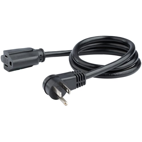 Cable de Alimentacion Plano 0.9M Startech PAC101R3 Acodado en Angulo Recto Nema 5-15P a Nema 5-15R, 13A/125V