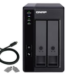 Caja de Expansion de Almacenamiento NAS de 2 Bahias QNAP TR-002-US SATA II/SATA III
